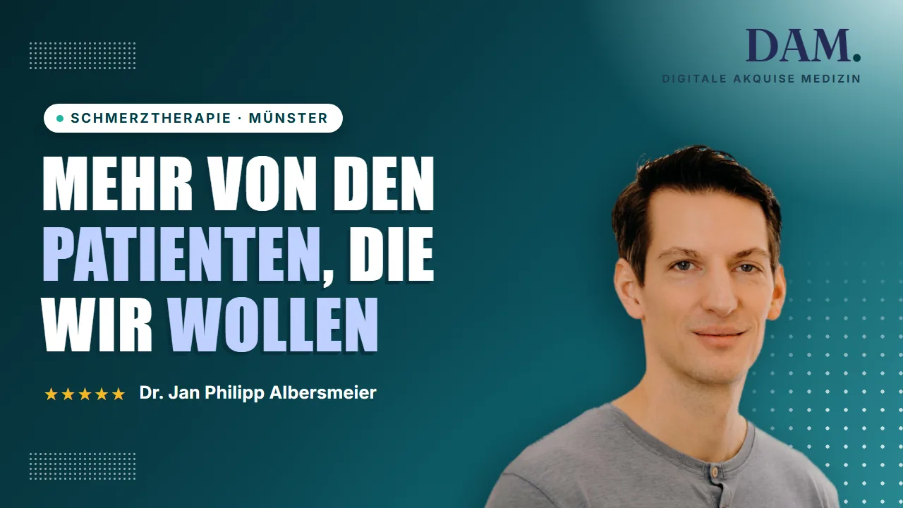 Video-Referenz Dr. Jan Philipp Albersmeier: Mehr von den Patienten, die wir wollen